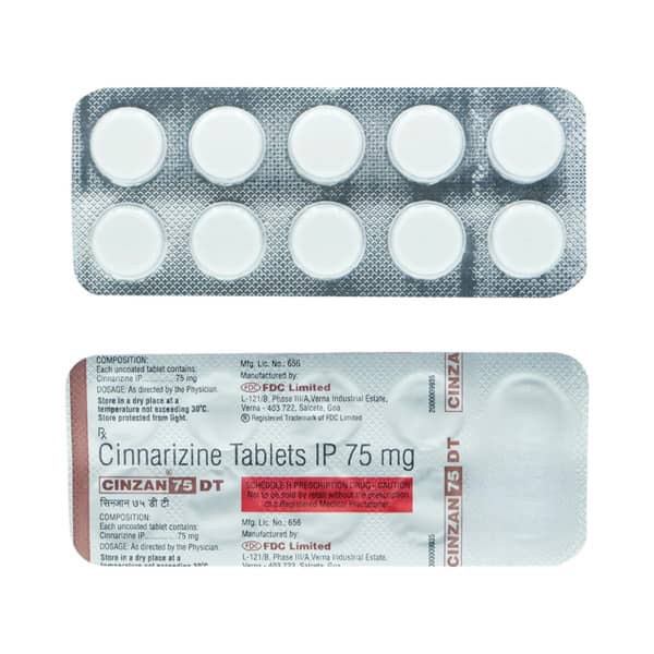 Cinzan Dt 75mg Strip Of 10 Tablets