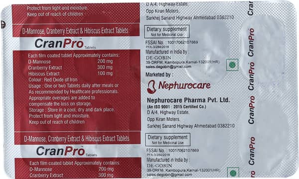Cranpro Strip Of 10 Tablets