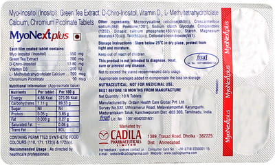 Myonext Plus Strip Of 10 Tablets