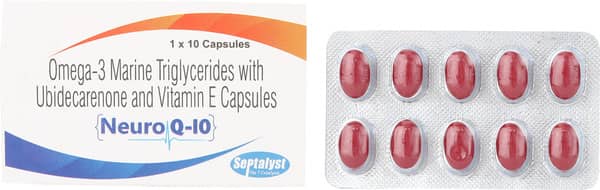 न्युरो क्‍यू 10 10 कैप्सूल्स की स्ट्रिप