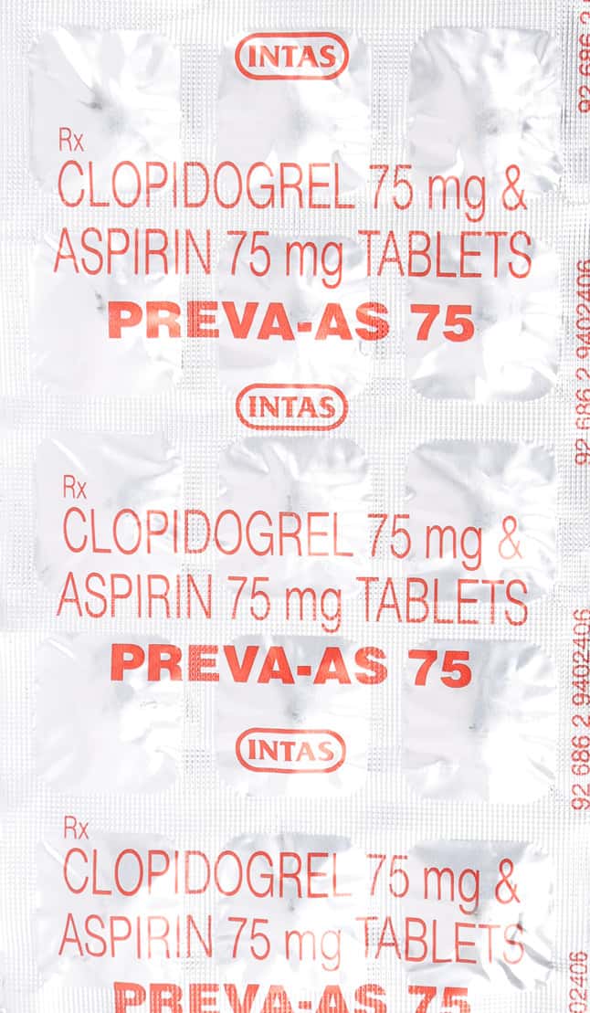 Preva M Preva As 75mg Strip Of 15 Tablets: Uses, Side Effects, Price & Dosage ...
