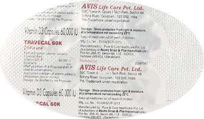 Travecal 60k Strip Of 4 Capsules