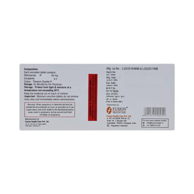 Teldawn 40 Strip Of 10 Tablets