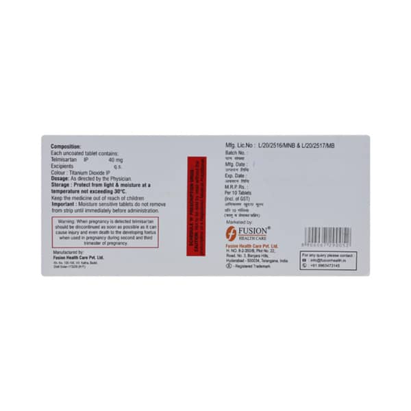 Teldawn 40 Strip Of 10 Tablets