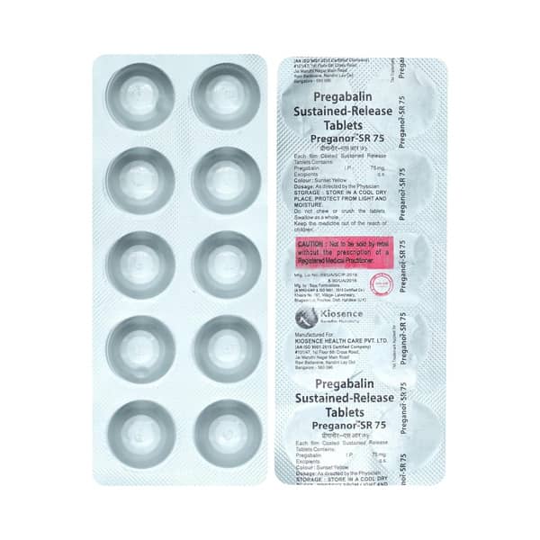 Preganor Sr 75 Strip Of 10 Tablets