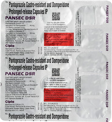 Pansec Dsr Strip Of 15 Capsules