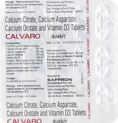 Calvaro Strip Of 15 Tablets