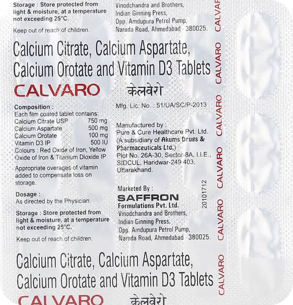 Calvaro Strip Of 15 Tablets