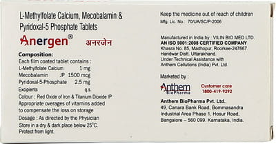 Anergen Strip Of 10 Tablets