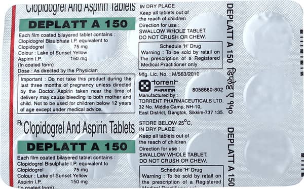 Deplatt A 150mg Strip Of 15 Tablets