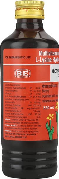 Bethadoxin 12m Bottle Of 220ml Syrup