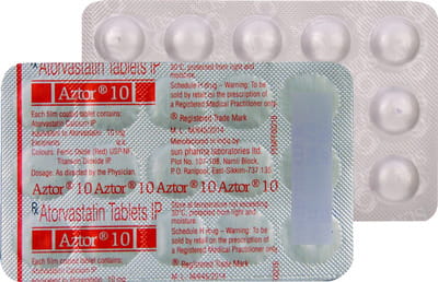Aztor 10mg Strip Of 15 Tablets