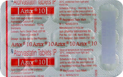 Aztor 10mg Strip Of 15 Tablets