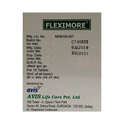 Fleximore Strip Of 10 Tablets