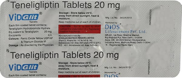 Vidglit 20 Strip Of 10 Tablets