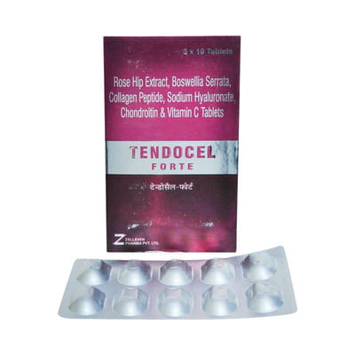 Tendocel Forte Strip Of 10 Tablets