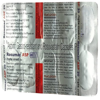 Rosumac Asp 20mg Strip Of 10 Capsules