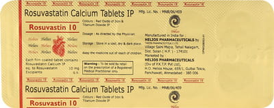 Rosuvastin 10mg Strip Of 10 Tablets