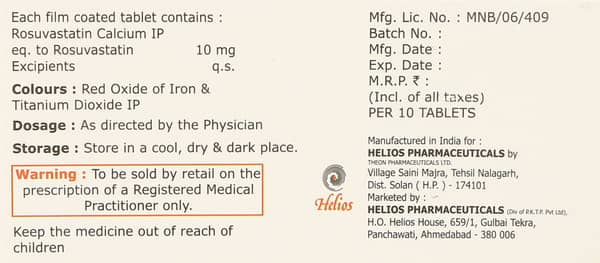 Rosuvastin 10 Tablet