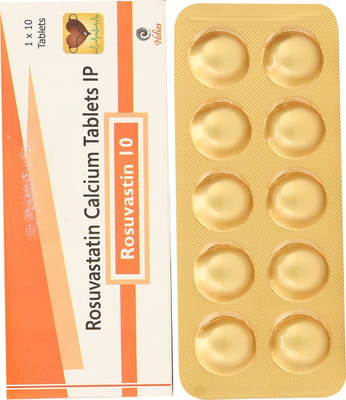 Rosuvastin 10mg Strip Of 10 Tablets