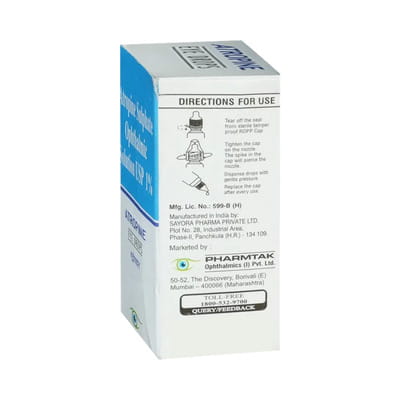 Atropine 1% Bottle Of 5ml Eye Drops