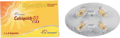 Calciquick D3 60k Strip Of 4 Capsules