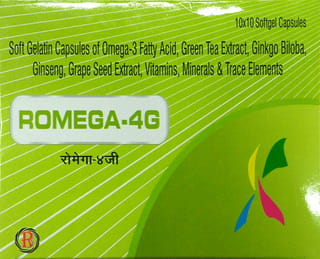 Romega 4G Strip Of 10 Softgel Capsules