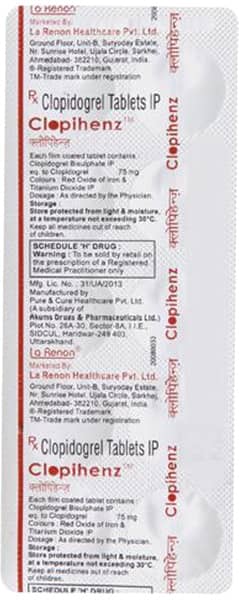 Clopihenz 75Mg Strip Of 10 Tablets