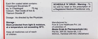 Clopihenz 75mg Strip Of 10 Tablets