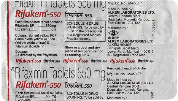 Rifakem 550 Strip Of 10 Tablets