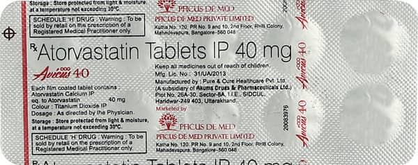 Avicus 40Mg Strip Of 10 Tablets