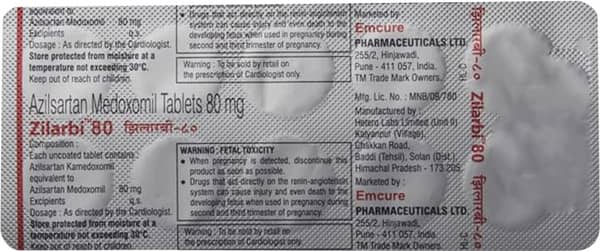 Zilarbi 80mg Strip Of 10 Tablets