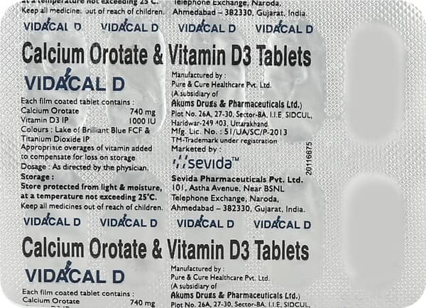 विडकल डी टैबलेट