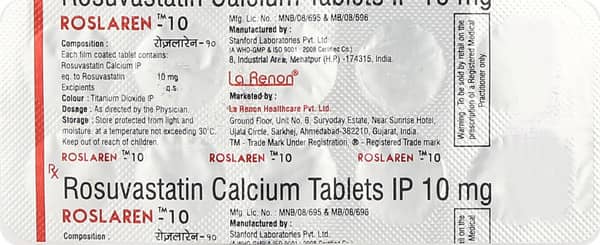 Roslaren 10 Strip Of 10 Tablets