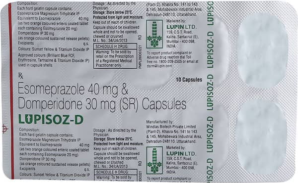 Lupisoz D Strip Of 10 Capsules