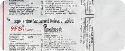 9 Fb Sr 200mg Strip Of 10 Tablets