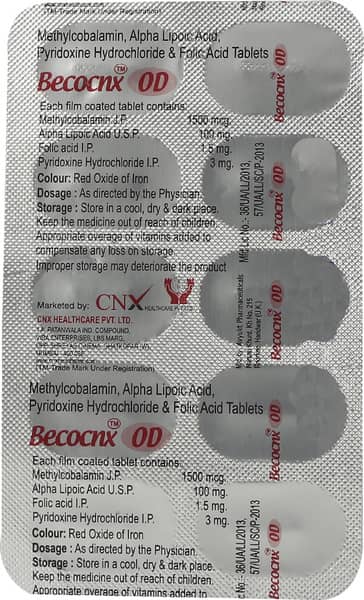 Becocnx Od Strip Of 10 Tablets