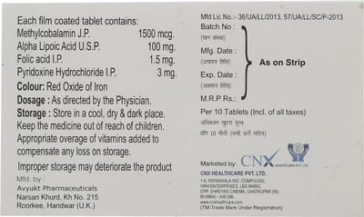Becocnx Od Strip Of 10 Tablets