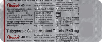 Happi 40 Strip Of 10 Tablets