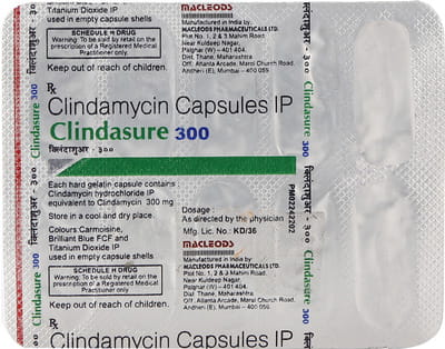 Clindasure 300mg Strip Of 10 Capsules