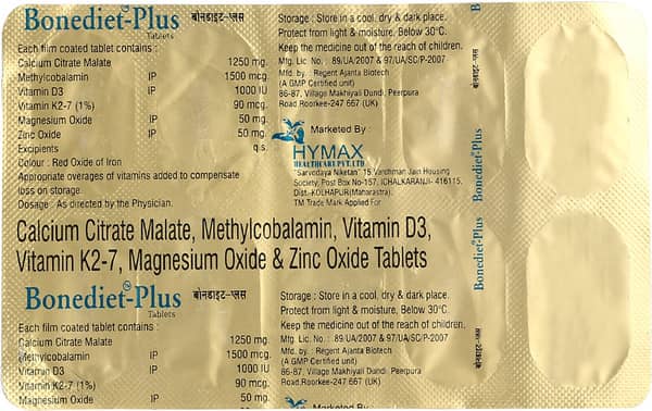 Bonediet Plus Strip Of 10 Tablets