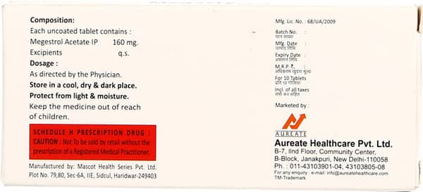 Megasty 160 Strip Of 10 Tablets