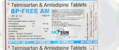 Bp Free Am Strip Of 10 Tablets