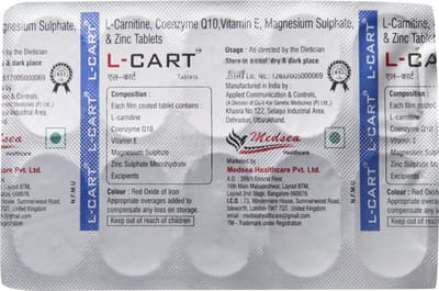 L Cart Strip Of 10 Tablets