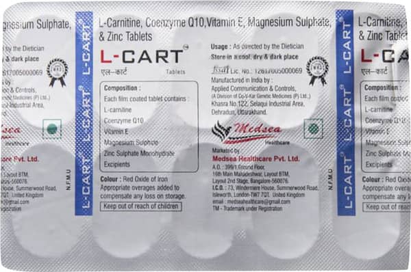 L Cart Strip Of 10 Tablets