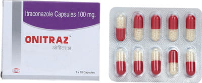 Onitraz 100 Strip Of 10 Capsules