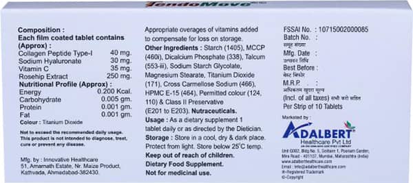 Tendomove Strip Of 10 Tablets