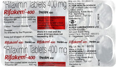 Rifakem 400 Strip Of 10 Tablets
