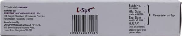 L Sys 1% Tube Of 30gm Cream