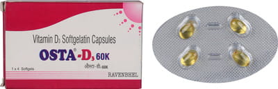 Osta D3 60k Strip Of 4 Capsules